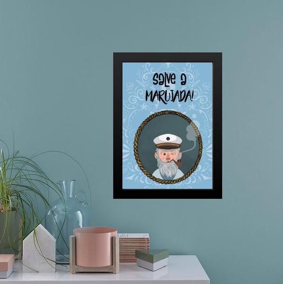 Imagem de Quadro Umbanda Salve A Marujada 24X18Cm - Com Vidro