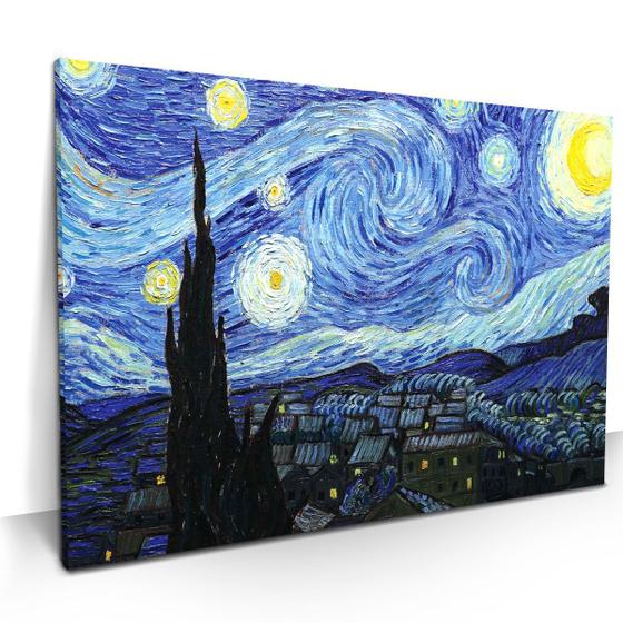 Imagem de Quadro Van Gogh Noite Estrelada para Sala Decorativo Quarto