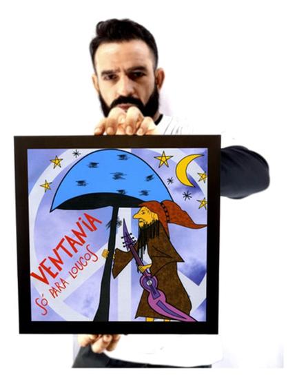 Imagem de Quadro Ventania Só Para Loucos Capa Lp Clássico Decoração