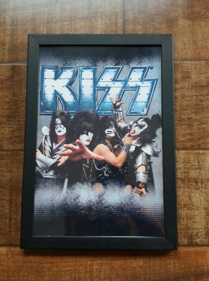 Imagem de Quadro Vintage Kiss