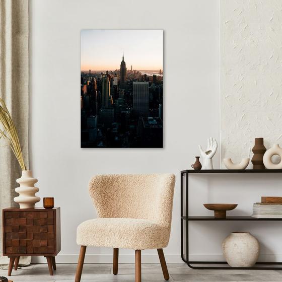 Imagem de Quadro Visão Aérea Prédios New York 43x30 Sem Moldura Sem Moldura