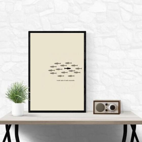Imagem de Quadro Você Não É Todo Mundo 24X18Cm - Com Vidro