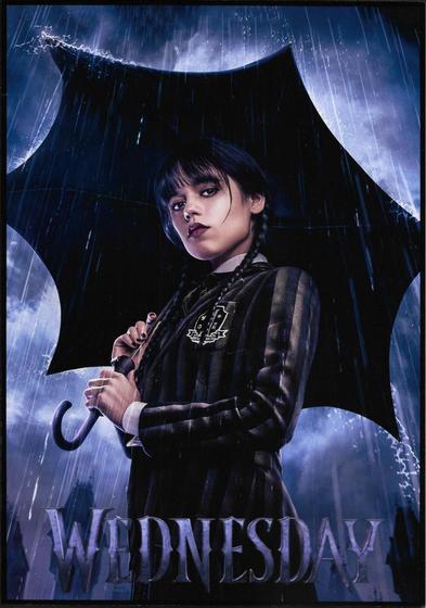 Imagem de Quadro Wandinha Chuva E Guarda Chuva-No