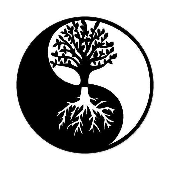 Quadro Yin Yang Árvore Da Vida 25cmx25cm - Cria Arte Laser Menor preço em Quadro Yin Yang Árvore Da Vida 25cmx25cm - Cria Arte Laser