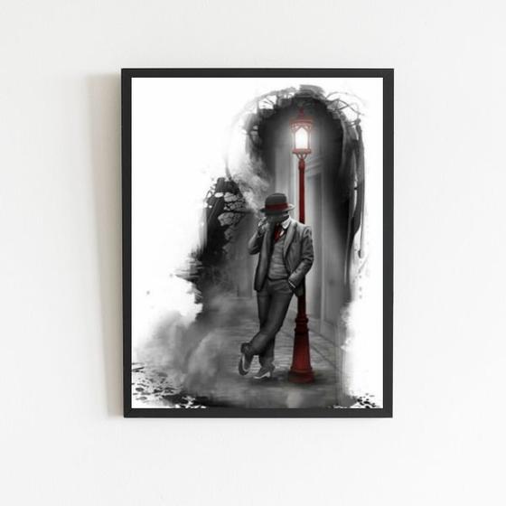 Imagem de Quadro Zé Pelintra Desenho 45x34cm - com vidro