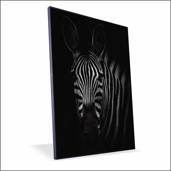 Imagem de Quadro Zebra Canvas Com Vidro