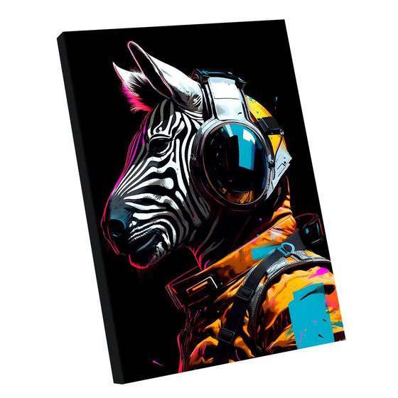 Imagem de Quadro Zebra Colors -- BR ARTES