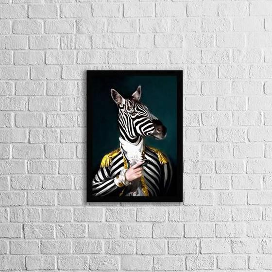 Imagem de Quadro Zebra Nobre 24X18Cm