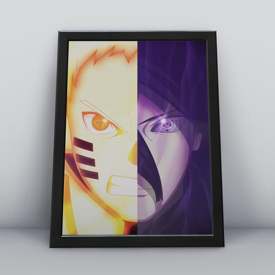 Imagem de Quadros Decorativa de Parede para quarto e sala tema Akatsuki Naruto Shippuden Sasuke Naruto Uzumaki Minato