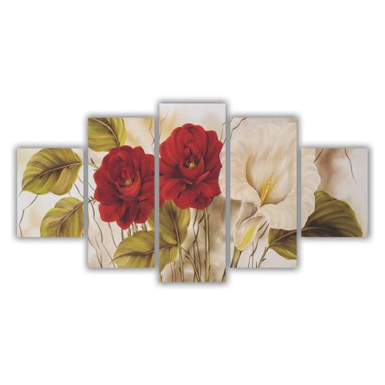 Imagem de Quadros Decorativo Floral Flores Envelhecidas Natureza Morta