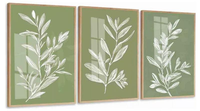 Imagem de quadros decorativos 4 k Folhagem Verde Decoração"