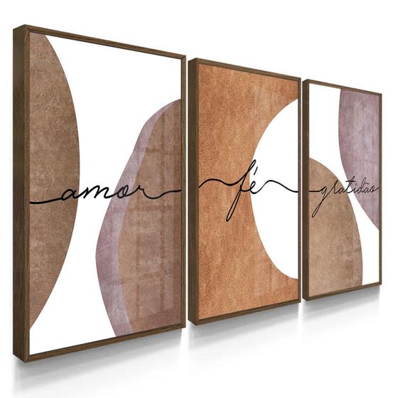 Imagem de Quadros Decorativos Abstrato Amor Fé Família