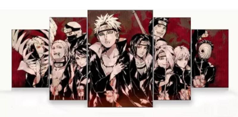 Imagem de quadros decorativos Akatsuki Maligno"