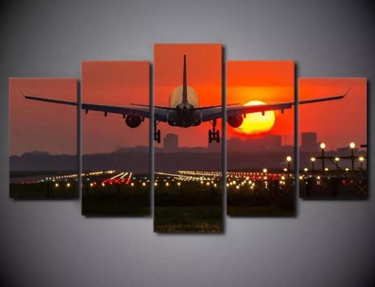 Imagem de Quadros Decorativos Avião Boeing "