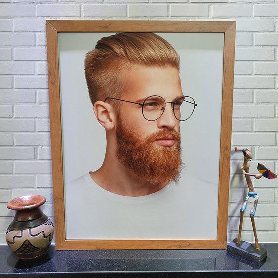 Imagem de Quadros Decorativos Barba Barbearia 35cmx45cm Várias Opções