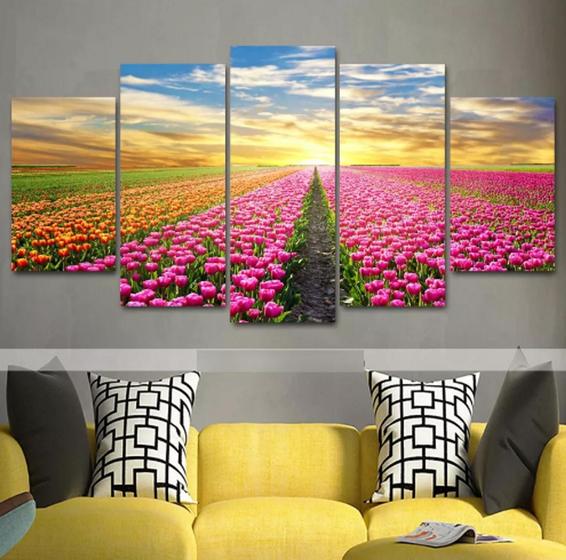 Imagem de quadros decorativos Campo De Rosas"