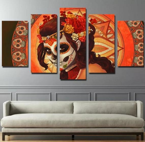 Imagem de Quadros Decorativos Caveira Mexicana"