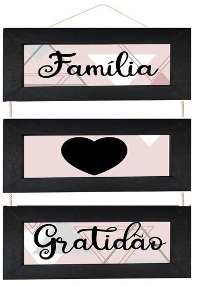 Imagem de Quadros Decorativos Com Moldura Frases Motivacionais Parede