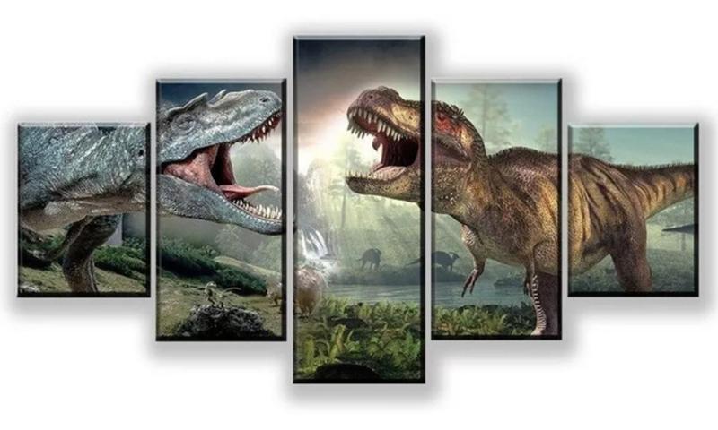 Imagem de quadros decorativos Dinossauros Jurassic Park"