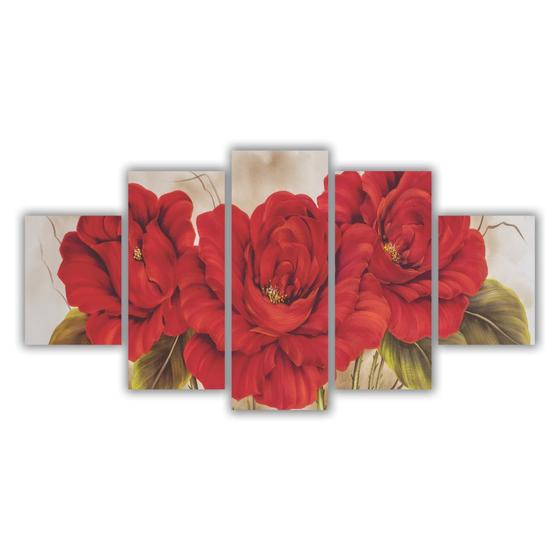 Imagem de Quadros Decorativos Floral Flores Buquê Vermelho 2