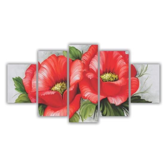 Imagem de Quadros Decorativos Floral Flores Buquê Vermelho 3