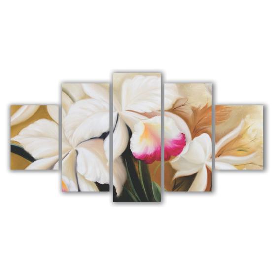 Imagem de Quadros Decorativos Floral Flores Orquidea Branca