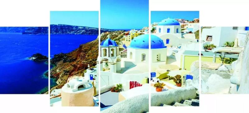 Imagem de Quadros Decorativos Grecia Santorini "