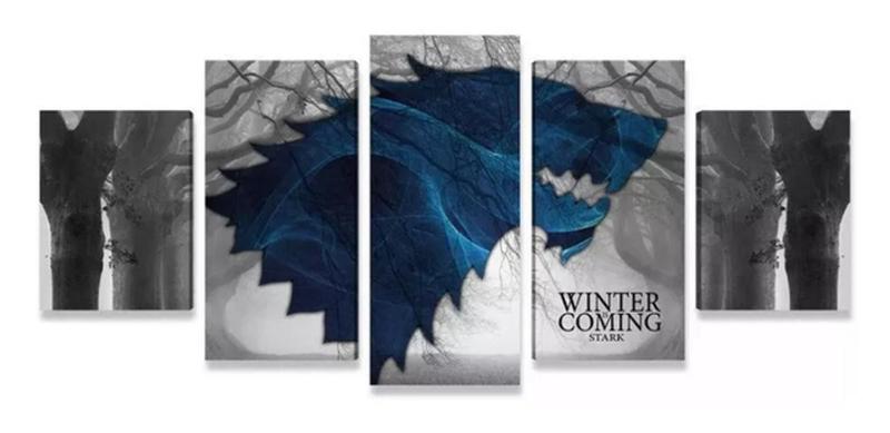 Imagem de Quadros Decorativos Lobo Game Of Thromes"