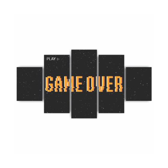 Imagem de Quadros Decorativos MDF Game Over Jogos Gamer Sala Quarto