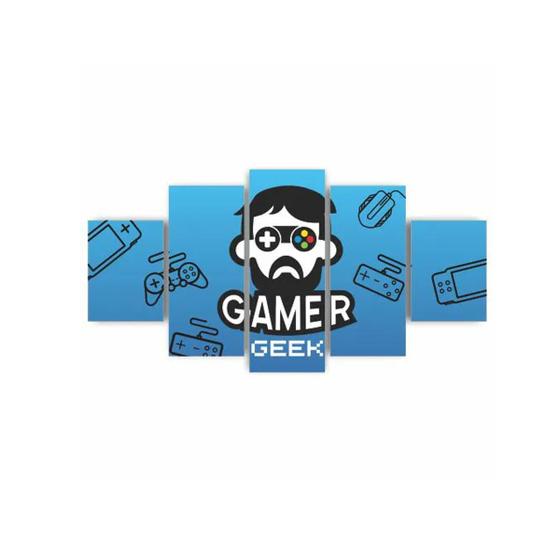 Imagem de Quadros Decorativos MDF Gamer Geek Jogos Games Sala Quarto