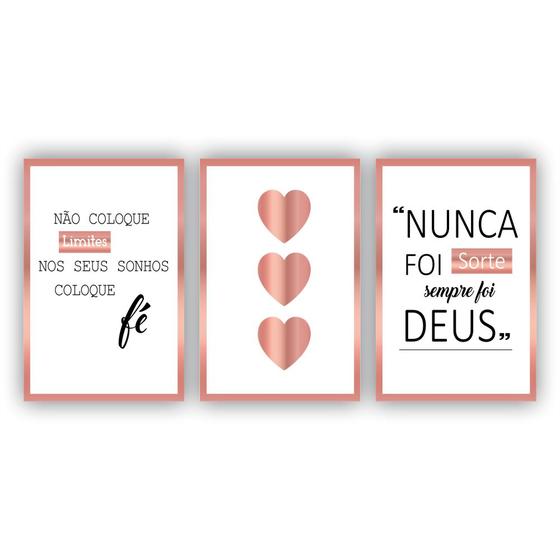 Imagem de Quadros Decorativos MDF Religioso Nunca Foi Sorte