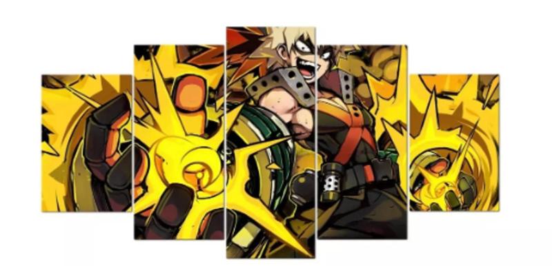 Imagem de Quadros Decorativos Mosaico Boku No Hero Katsuki Bakugo Explosio "