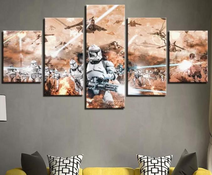 Imagem de Quadros Decorativos Mosaico Decorativo Star Wars Luxo"