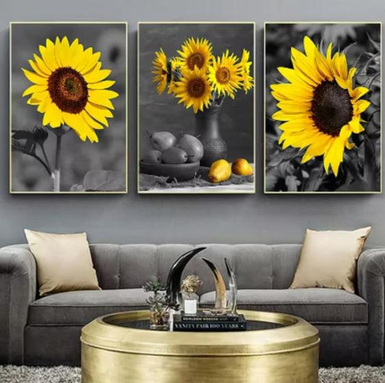 Imagem de Quadros Decorativos Mosaico girasol"