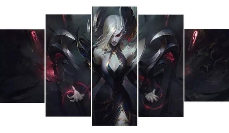 Imagem de Quadros Decorativos Mosaico Morgana Coven Skin Lol Game "