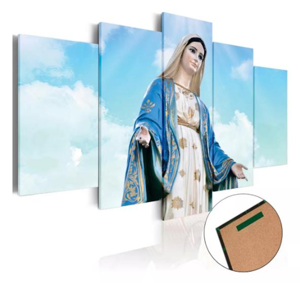 Imagem de Quadros Decorativos Mosaico Religioso Nossa Senhora Das Graças"