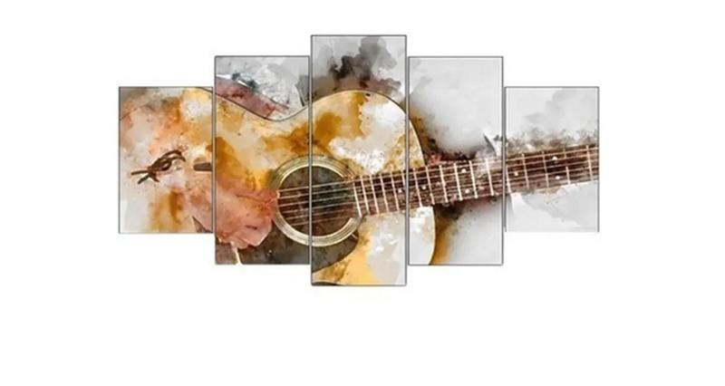 Imagem de Quadros Decorativos Mosaico violão"