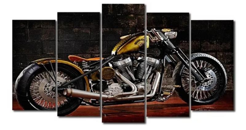 Imagem de Quadros Decorativos Moto Estrada Custom Oficina"