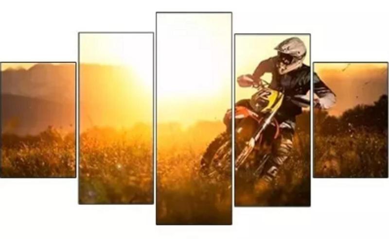 Imagem de Quadros Decorativos Nascer Do Sol Motocross"