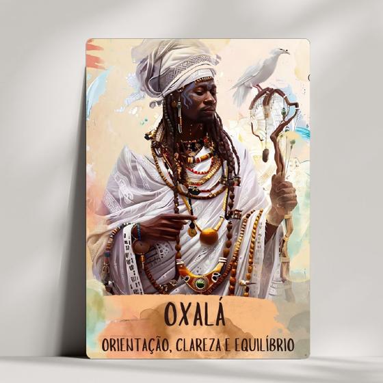 Imagem de Quadros Decorativos Orixás Cultura Afro Brasileira / Cortados e Impressos a Laser / 14x20cm / Escolha o seu