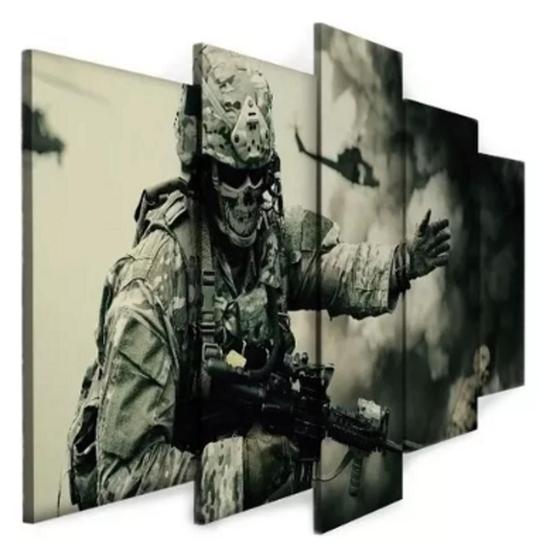 Imagem de Quadros Decorativos Soldado Na Guerra Cs Go Cor Colorido"