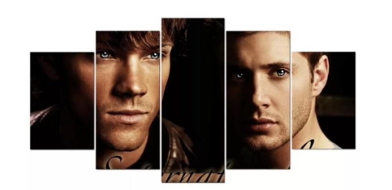 Imagem de quadros decorativos Supernatural Sobrenatural Dean E Sam Top"