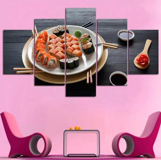 Imagem de Quadros Decorativos Sushi Alimento"