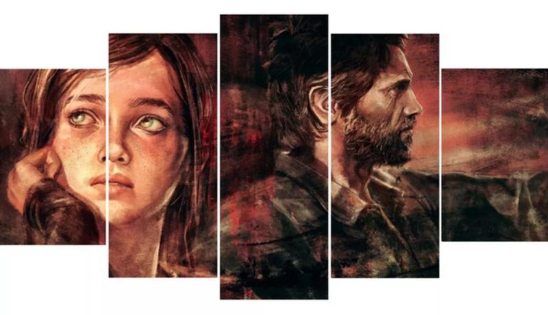 Imagem de Quadros Decorativos The Last Of Us Joel Ellie"