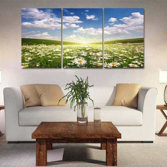 Imagem de Quadros mosaico paisagens med. 105x65 ps 2mm adesivo fosco borda infinita