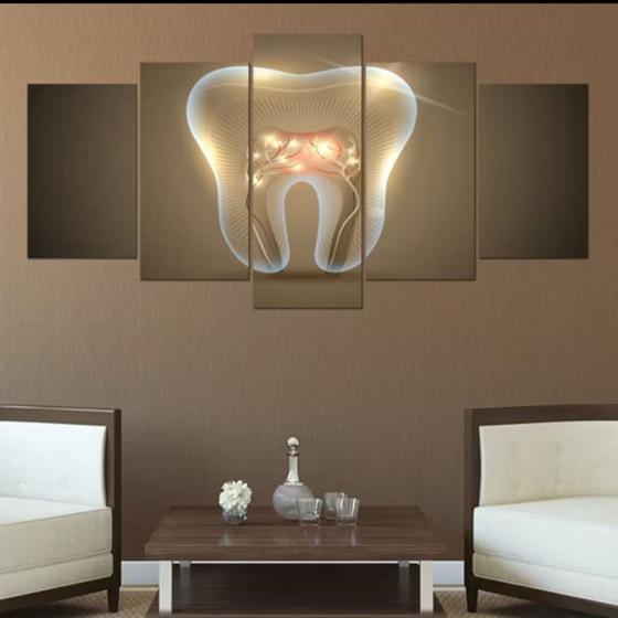 Imagem de Quadros Para Sala dentes e raizes"