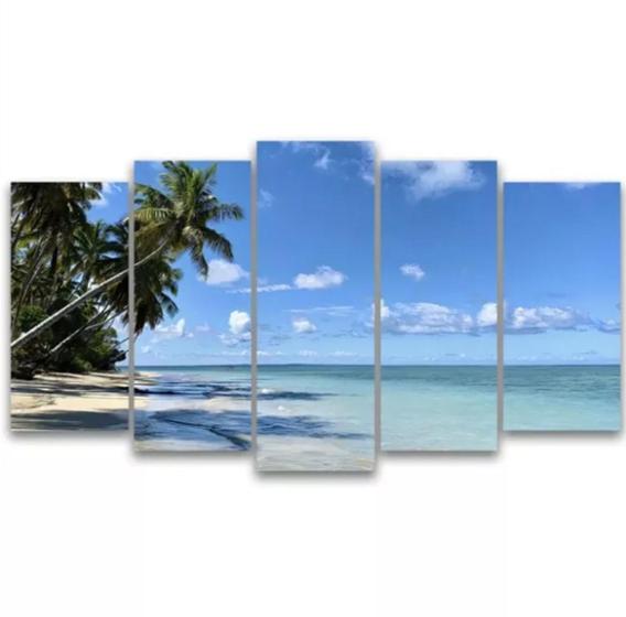 Imagem de Quadros Para Sala Mosaico Praia"