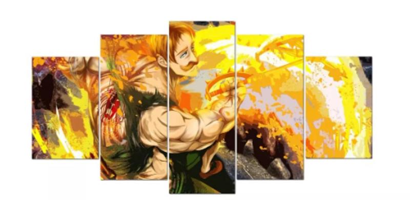 Imagem de Quadros Para Sala Nanatsu No Taizai Escanor Pecado Do Orgulho"