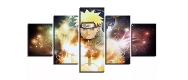 Imagem de Quadros Para Sala Naruto Efeito De Luzes"