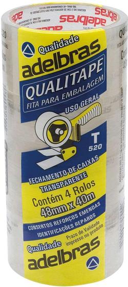 Imagem de Qualitape 48MMX40M. Transpar. - Adelbras